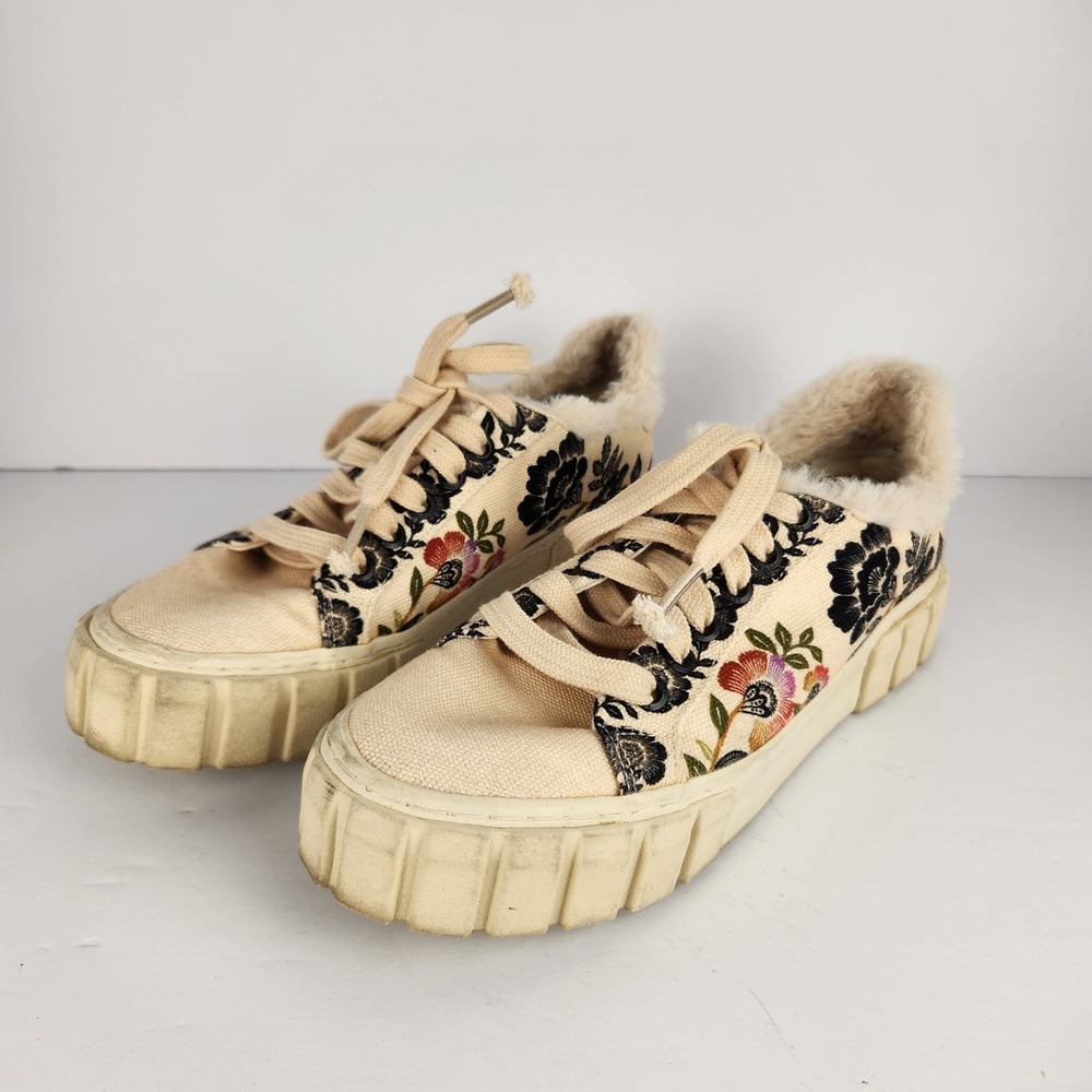 Farm Rio Women's Floral Lace-up Comfy‎ Casual Multicolor Sneakers Size 6.5